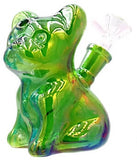 Black Sheep ''Frenchie'' Dog Mini Glass Bong - Green
