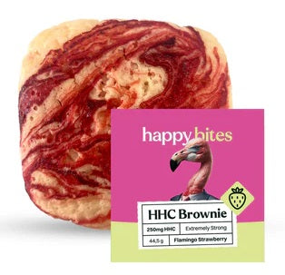HappyBites HHC Strawberry Brownie 50mg