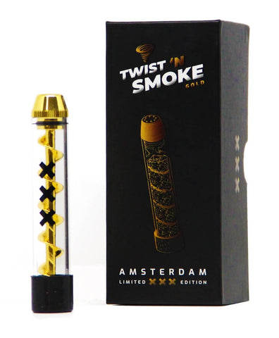 Twist ‘n Smoke Glass Blunt Gold Amsterdam Edition