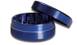 Black Leaf Aluminium 'Ripple' 2 Part Grinder - Blue - Puff Puff Palace