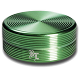 Black Leaf Aluminium 'Ripple' 2 Part Grinder - Green - Puff Puff Palace