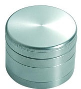 Aluminium Grinder 4 parts 55mm - Silver - Puff Puff Palace