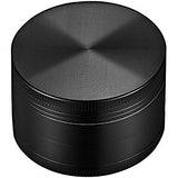 Aluminium Grinder 4 parts 55mm - Black - Puff Puff Palace
