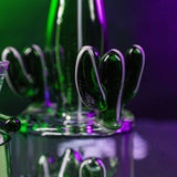 Black Leaf ''Arizona'' Glass Cactus Bong Green