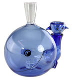 Black Leaf ''Blue Whale'' Glass Bubbler Bong