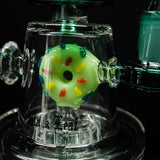Black Leaf ''Double Donut'' Glass Dab Rig Green