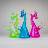 Black Leaf ''Dragon'' Oil & Herb Glass Bong - Blue
