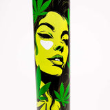 Black Leaf x Fire Flow ''Mary Jane'' Glass Flask Bong