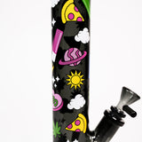 Black Leaf x Fire Flow '"420'' Cylinder Glass Bong