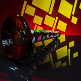 Black Leaf x Fire Flow '"420'' Cylinder Glass Bong