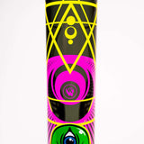 Black Leaf x Fire Flow ''Alien'' Glass Cylinder Bong