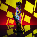 Black Leaf x Fire Flow ''Pink Unicorn'' Cylinder Glass Bong