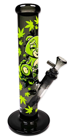Black Leaf x Fire Flow ''Stoned Teddy'' Cylinder Bong