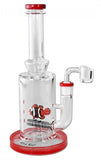 Black Leaf ''Fish'' Dab Rig Bong Red