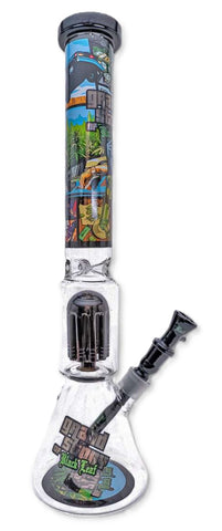Black Leaf "Grand Story'' Glass Percolator Bong