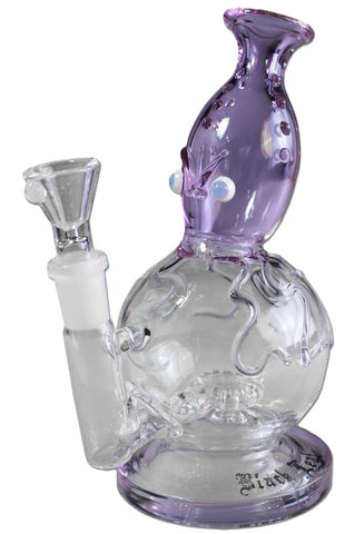 Black Leaf ''Octavius'' Glass Percolator Purple Bong