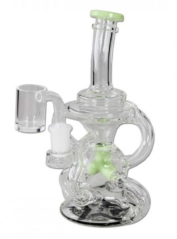 Blaze Dab Rig Recycler Bong Light Green