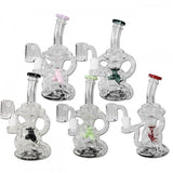 Blaze Dab Rig Recycler Bong Red