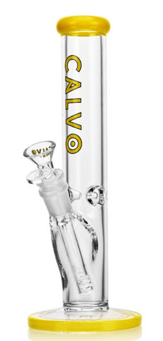 Calvo Cilinder Glass Bong Yellow