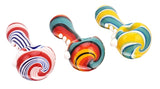 Calvo ''Thick Spoon'' Glass Smoking Pipe - Multicolour