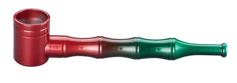 Champ High ''Seahorse'' Metal Smoking Pipe - Red/Green