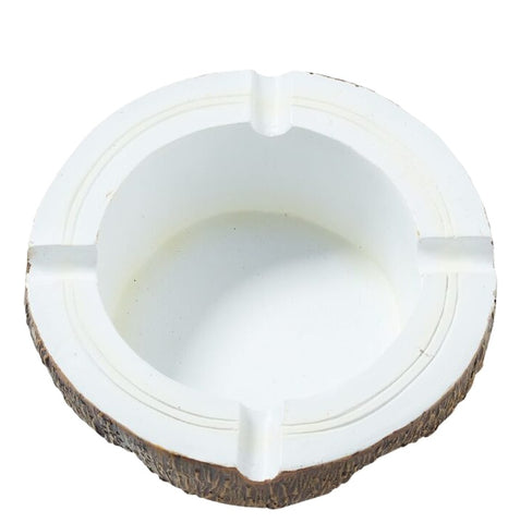 Champ High ''Food'' Decorative Tabletop Ashtray - Coconut