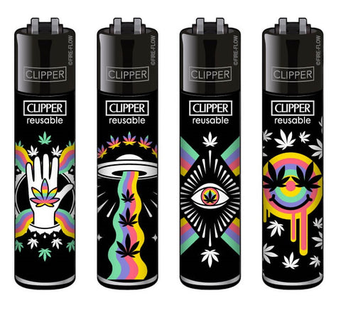 Clipper ''420 Rainbow'' 4 Pieces Lighter Set