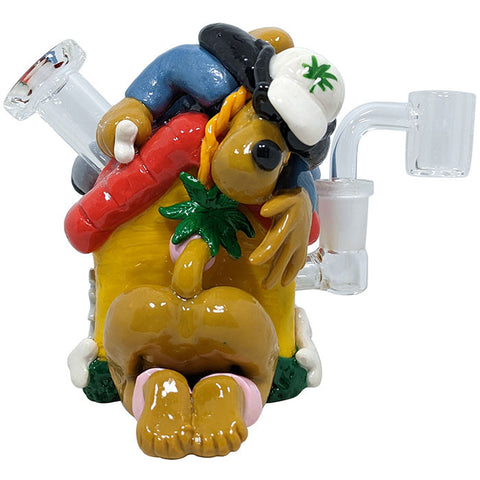 Dogg Lbs ''Doggystyle'' Clay/Glass Dog House Bong