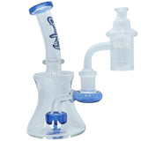 Dogg Lbs ''Everydag Mini Rig'' Small Glass Dab Rig Set - Blue