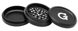 G Pen ''Slim'' 3-Part Metal Herb Grinder Black