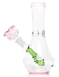 Hemper ''Flower Vase'' Glass Bong Green/Pink