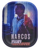 Narcos ''Pablo Quote'' Metal Rolling Tray Small