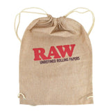 RAW Drawstring Cotton Storage Bag Beige