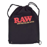 RAW Drawstring Cotton Storage Bag Black