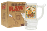 RAW ''Rawktoberfest'' Glass Bong With Drinking Mug