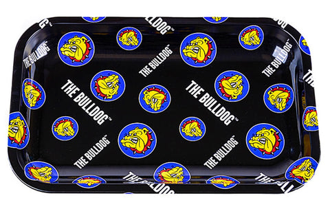 The Bulldog ''Pattern'' Metal Rolling Tray Medium