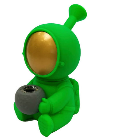 Urban Crew ''Green Spaceman'' Silicone Bong