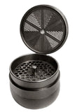 V-Syndicate ''Gridlock'' Large Toothless Herb Grinder 72mm - Gunmetal