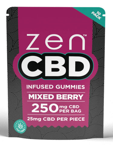 Zen CBD Gummies 250mg - Mixed Berry