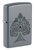 Zippo ''Ace With Flame'' Premium Metal Lighter