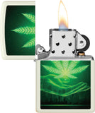 Zippo '' Cannabis Leaf'' Glow in The Dark Lighter