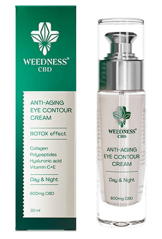 Weedness Natural Anti-Aging Eye Contour Cream 600mg CBD
