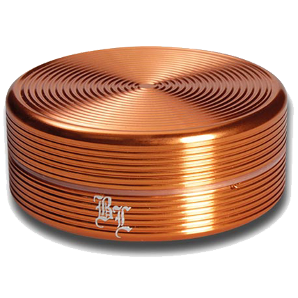 Black Leaf Aluminium 'Ripple' 2 Part Grinder - Bronze - Puff Puff Palace