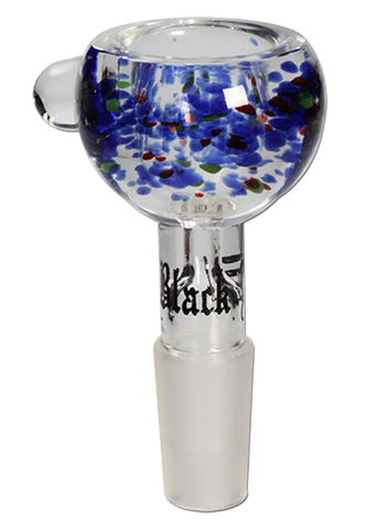 Blue Sprinkled Glass Bong Bowl - Puff Puff Palace