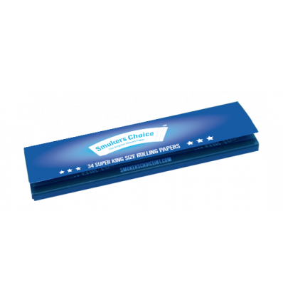 Smokers Choice Rolling Papers Super King Size - Nordic Blue - Puff Puff Palace